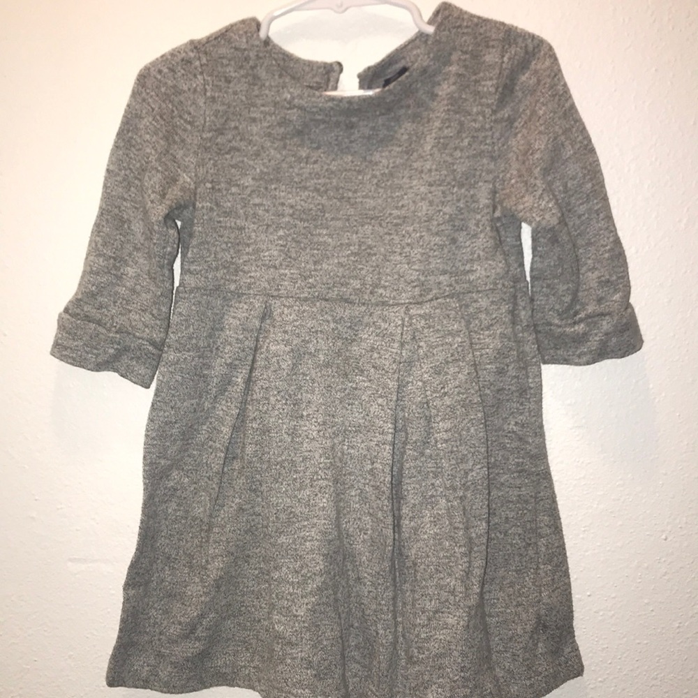Baby GAP gray long sleeve spring dress!